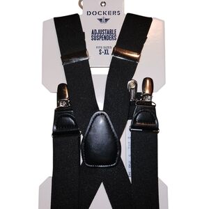 Dockers Classic Black Suspenders Small To Extra Large
